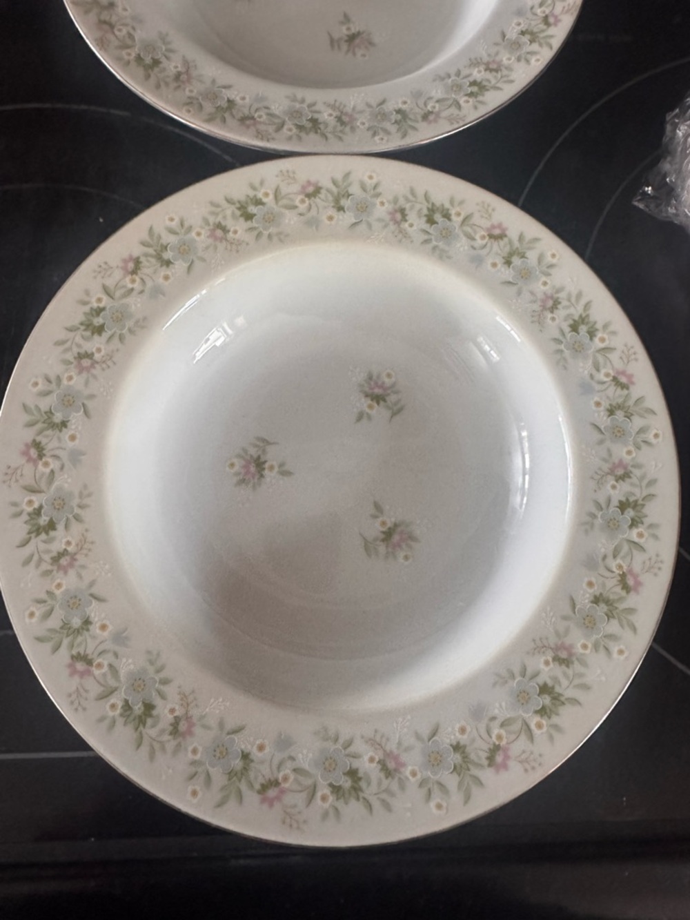 Johann Haviland Bavaria Forever Spring Rimmed Soup Bowls - 2